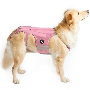 Coodeo Dog Back Brace For Dogs Arthritis Pet Pain Relief Surgery Heal Pink Small